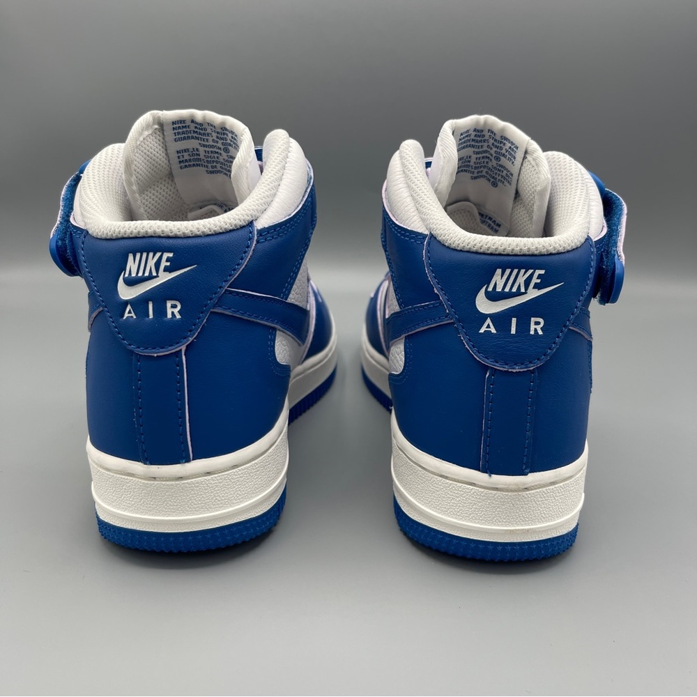 Women's Air Force 1 '07 Mid - Classic White and Military Blue Size 7 - Picture 8 of 14